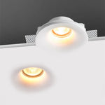 Spot LED Blanc Mat Anti éblouissement Gypse Moderne Salon Chambre Éclairage LED GU10