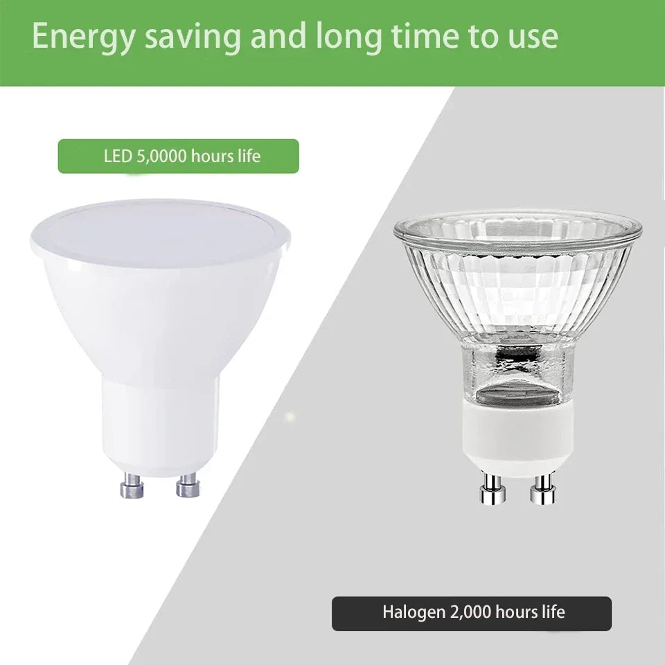 ampoule led gu10 projecteur blanc moderne 500 999 lumens 2700k 6500k 50000 heures