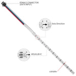 ruban led flexible multicolore 60 100 120 160 200 leds métro moderne adhésif double