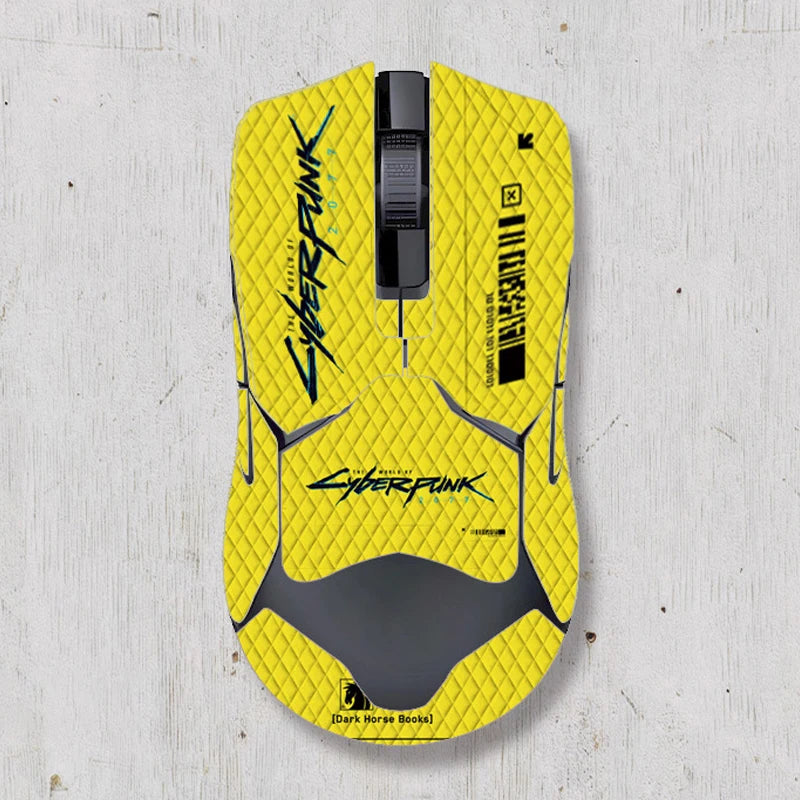souris gamer antidérapante adhésive caoutchouc graphique moderne noir rouge bleu