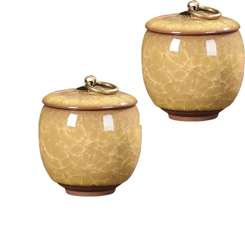 pots thé céramique texture craquelée anneau doré couvercle classique vert bleu rose marron clair