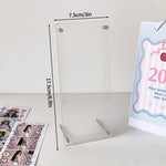 cadre photo moderne transparent clips photo affiche carte postale support cd kpop decoration chambre