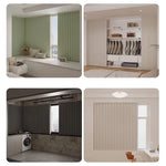 rideau plissé beige clair moderne imperméable salle bain cuisine séparation pièce opaque