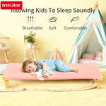 lit d'enfant couverture coton velours rose bleu moderne élastiques quatre saisons