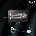 porte sacs transparent moderne vis adhésif murale utilisation multiple grille tailles dimensionsTHOOK