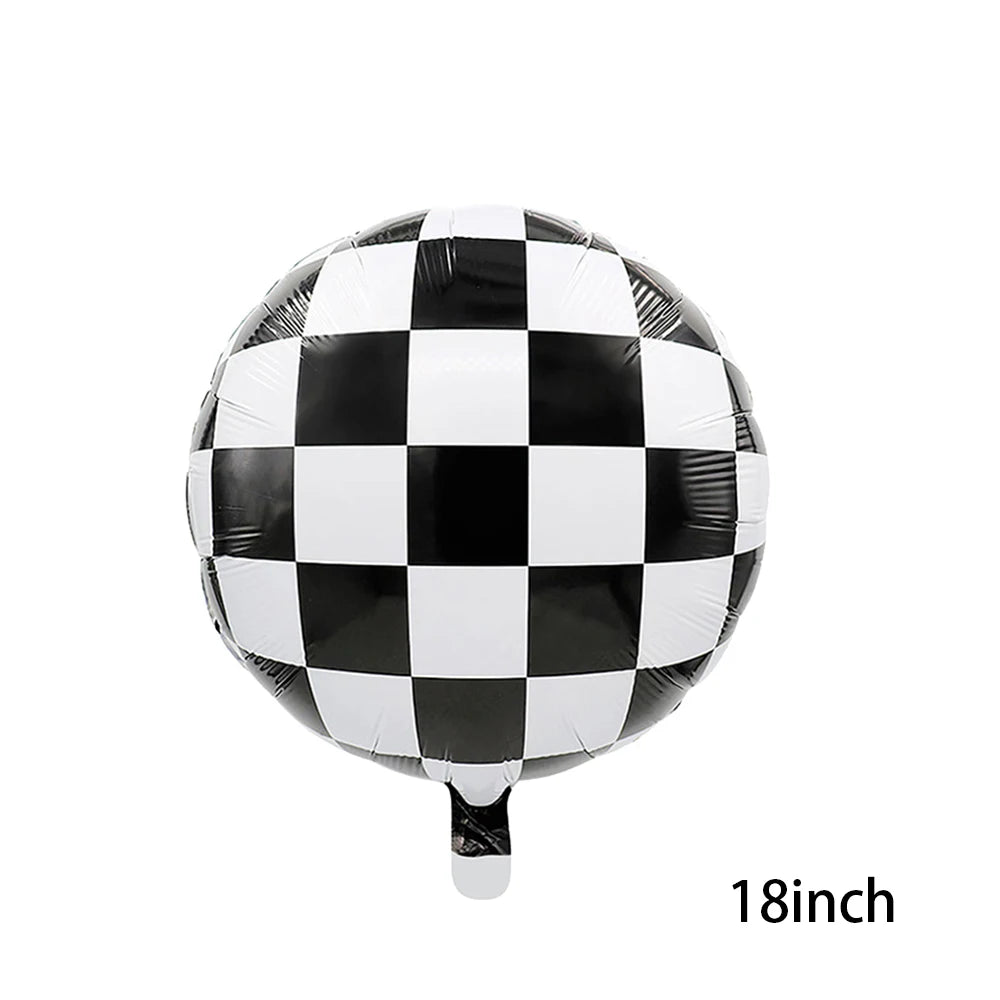 ensemble décoration anniversaire voiture course assiettes gobelets bannière table runner ballon géant papier