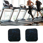 tapis entraînement sportif caoutchouc noir bleu motifs granuleux utilitaire fitness