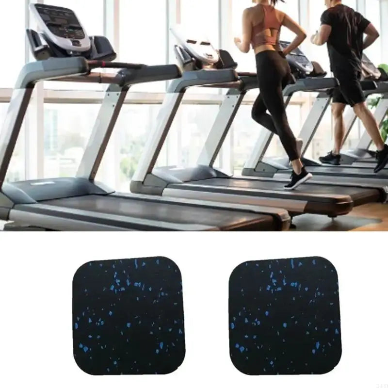 tapis entraînement sportif caoutchouc noir bleu motifs granuleux utilitaire fitness