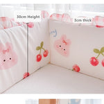 lit bébé drap coton animaux fruits motifs décoratifs blanc gris rose bleu vert