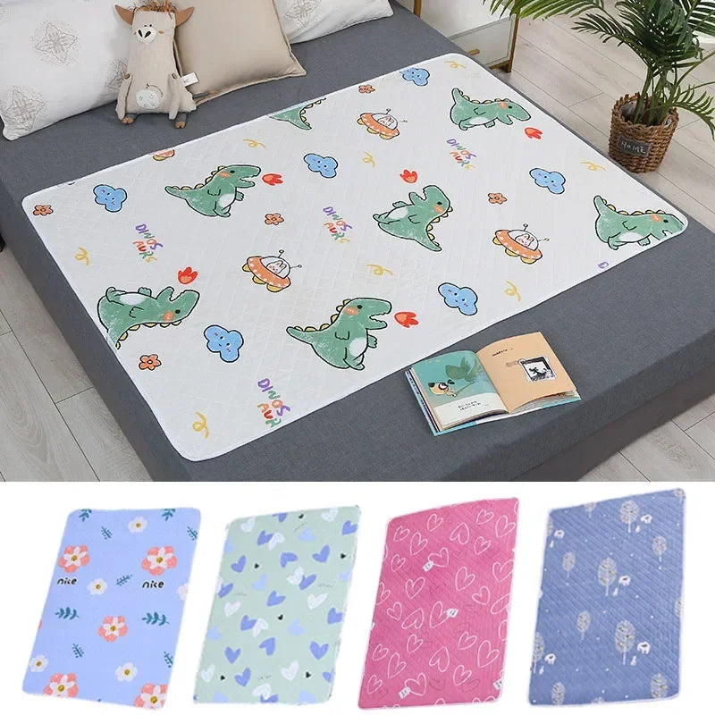matelas protection bébé motif dinosaure floral quilting opaco mignon enfantin