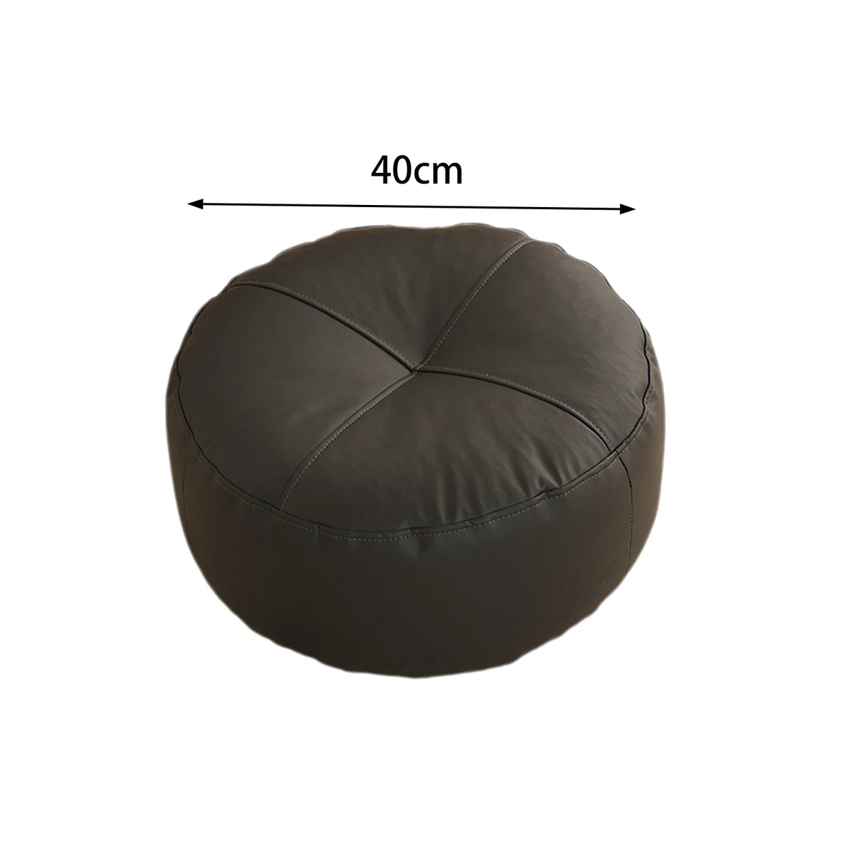coussin sol orange gris minimaliste cuir aspect mat lavable moderne adultes