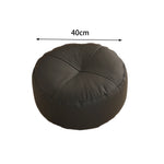 coussin sol orange gris minimaliste cuir aspect mat lavable moderne adultes