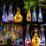 décoration festive lumineuses solaires multicolores transparentes moderne minimaliste chargeur led