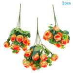 bouquet roses artificielles contemporaines élégantes intérieur décoration maison fête rouge blanc roseclair