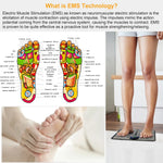 tapis massage pieds électrique ems moderne télécommande ajustable relaxation musculaire confortable minimaliste