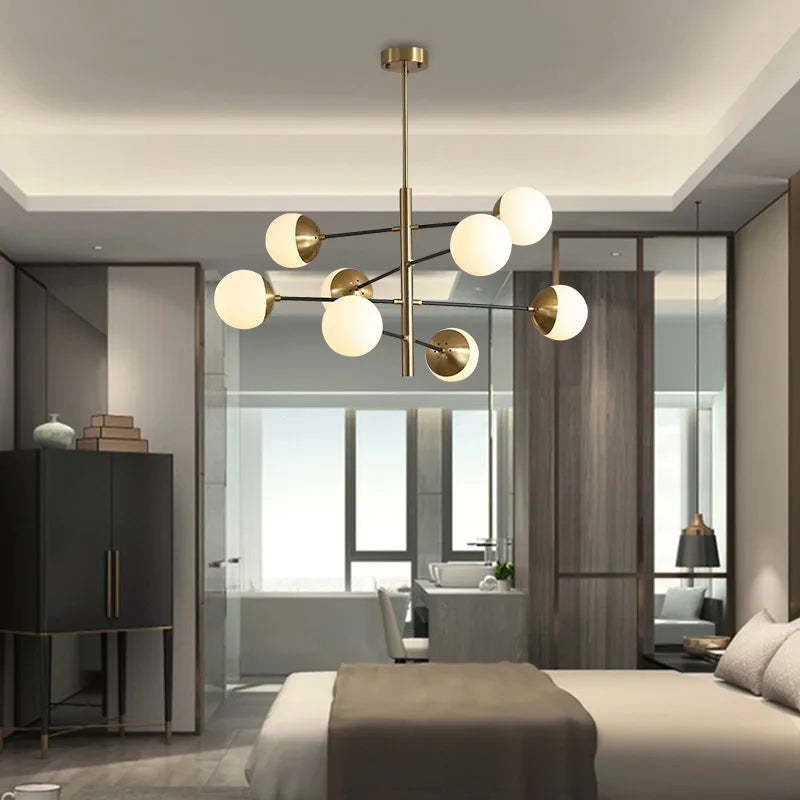 Lampe plafond moderne en verre gris