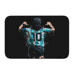 tapis noir bleu blanc maradona signature numéro moderne extérieur antidérapant imperméable sol porte