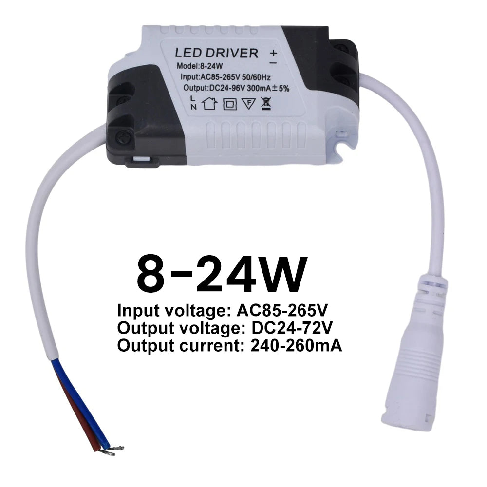 adaptateur alimentation led driver 24v 12w 18w 24w gris noir électronique