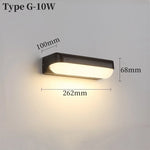 applique murale led moderne étanche ip65 noir blanche ovale fixations oeilletsextérieur intérieur jardin chambre