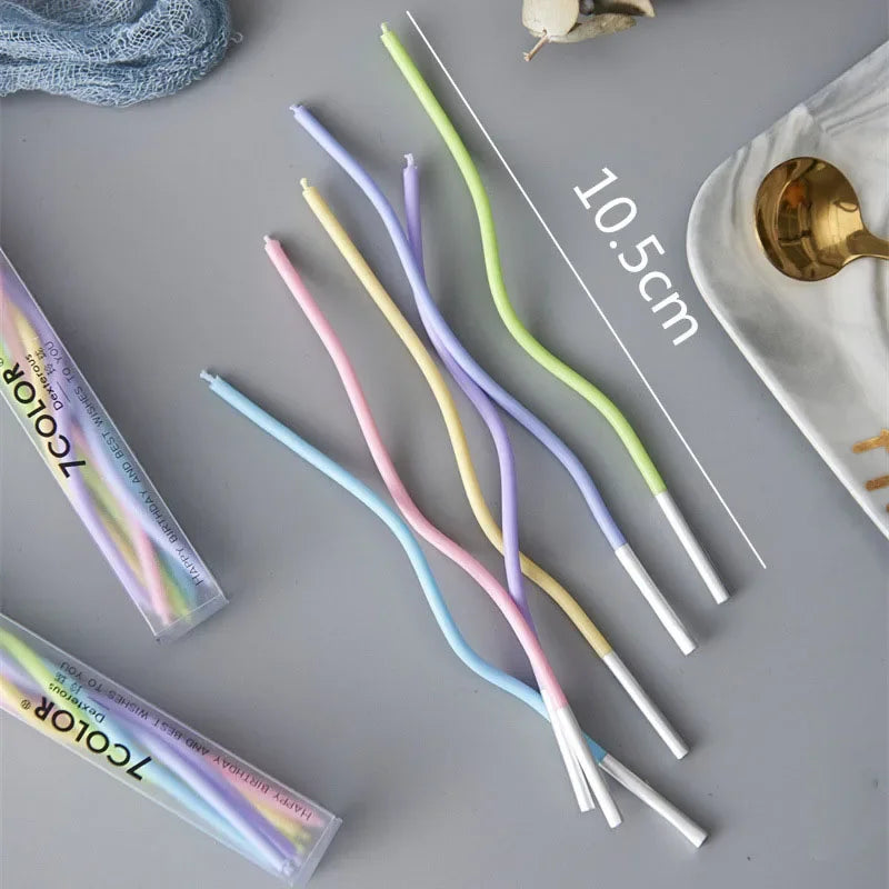 bougies holographiques violet vert bleu modernes pièces boîtes présentation transparentes
