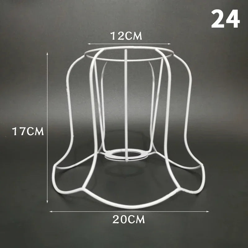 support lampe moderne grille fleurs blanc opacité bricolage fixations invisibles abat jour