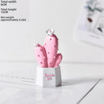 ornement cactus artificiel rose vert moderne décoration succulente épingles fleurs artificiels support gravure