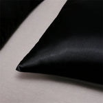 taies oreiller satin soie bleu marine rose noir contemporain opaques adhésives bébé maternité 51x76cm