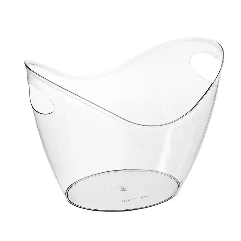 seau glace transparent 8l moderne élégant bouteilles vin bière glaçons fruitsextérieur champenois