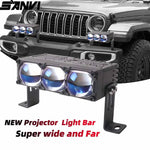 projecteur led barre moderne noir ip68 lampe travail tout terrain angle combo