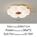 plafonnier led moderne blanc forme pétale chambre opacité fixations invisible