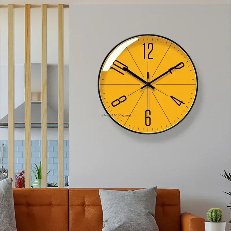 horloge murale numérique quartz visage unique cadre doré transparent minimaliste chambre salon decoration