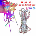 Ruban led smd 5050 ws2812b 50 leds multicolore pre soudé pixels adressables 5v