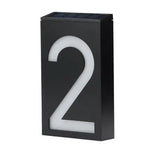 lumière solaire numéro rue ip65 led moderne adhésif extérieure porte villa blanc noir