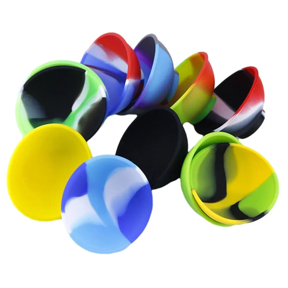 coupelles silicone couleur rayures moderne stockage rangement vert rouge bleu violet jaune noir