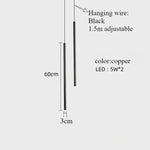 lampe suspendue minimaliste noir doré salon chambre lumière moderne