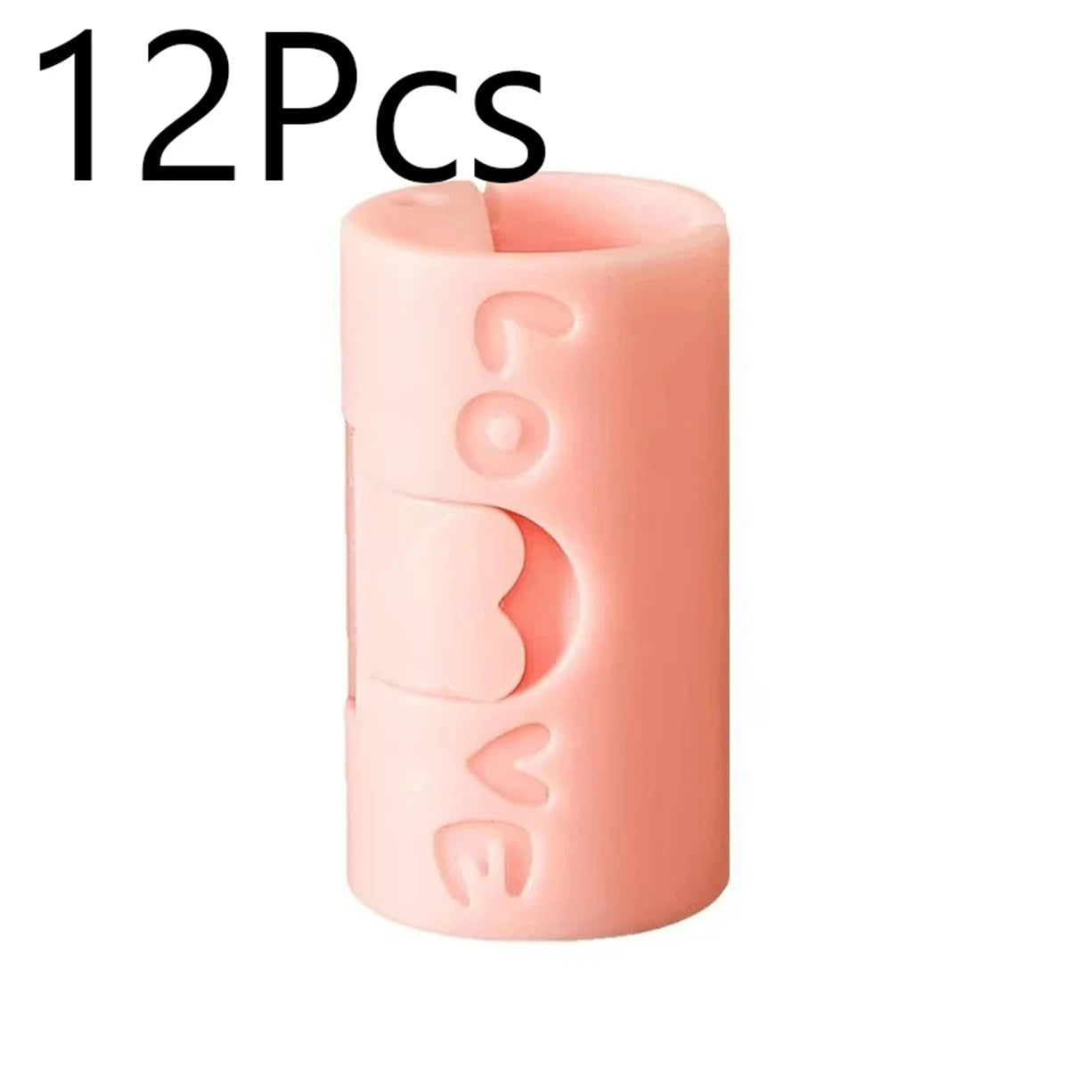 clips rangement adhésifs rose gris coeurs gravés modernes minimalistes 3pcs 6pcs 12pcs 18pcs