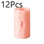 clips rangement adhésifs rose gris coeurs gravés modernes minimalistes 3pcs 6pcs 12pcs 18pcs