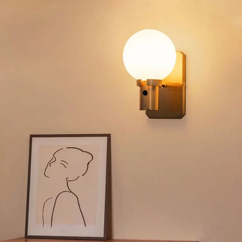 appliques murales modernes minimalistes noires dorées ampoules led cuisine salle manger entrée étude