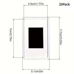 cadres photo magnétiques blanc transparent modernes minimalistes réfrigérateur 2x3 inches 12 20 40 packs