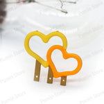 ampoule decorative lumiere neon coeurs bicolore rouge blanche moderne romantique