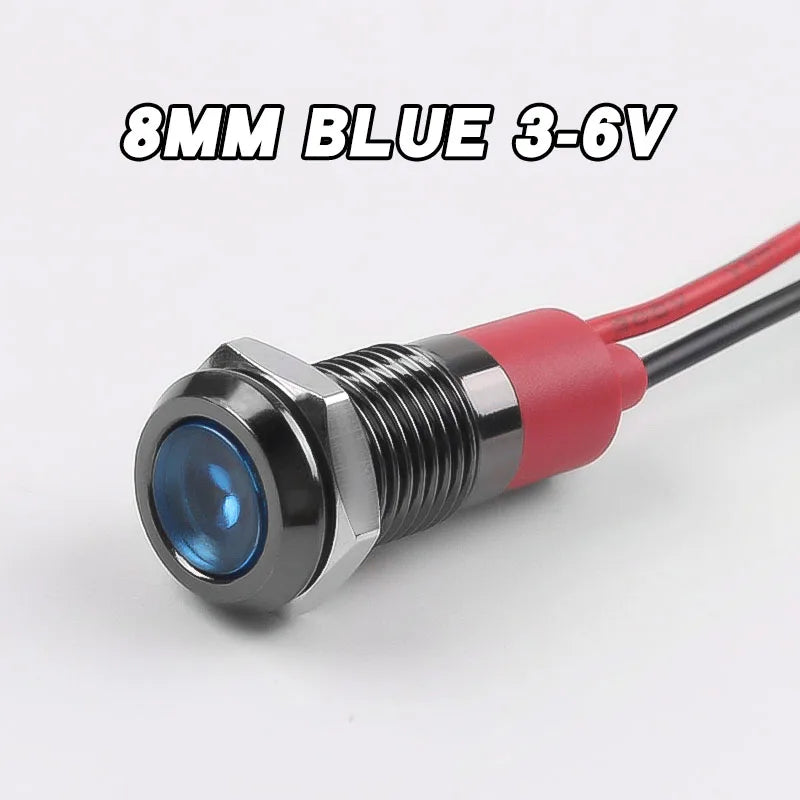 ampoules led 8mm rouge vert jaune bleu blanc étanches fil moderne