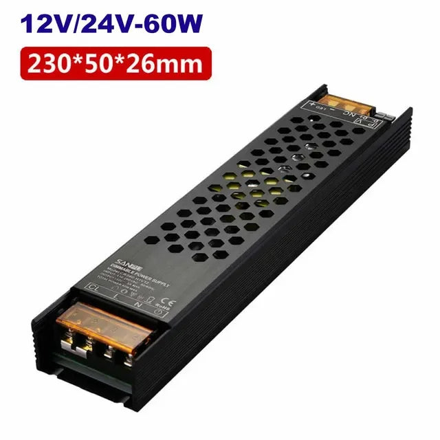 pilote led ajustable triac 10v 60w 100w 150w 200w 250w 300w noir industrielle aluminium