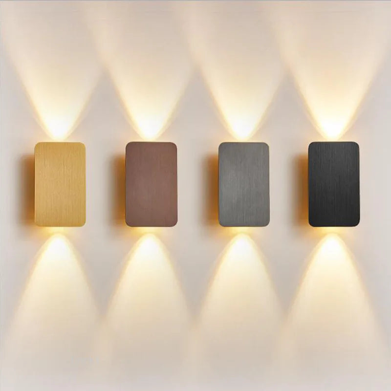 applique murale led or moderne adhésive flux lumineux 249 2000v aluminium mat fin