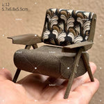 miniature chaise bois décorative meubles maison poupée classique scène miniature 112