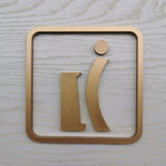 sticker porte wc moderne rond toilette orange noir marron clair blanc vis fixé acrylique