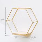 étagère murale hexagonale or moderne étagère murale noire métal étagère murale beige scandinave étagère