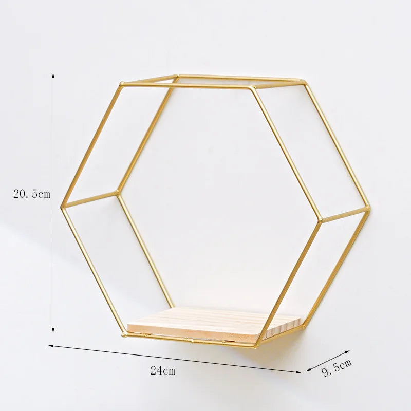 étagère murale hexagonale or moderne étagère murale noire métal étagère murale beige scandinave étagère