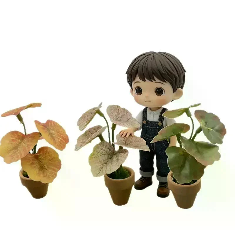 plantes artificielles vertes feuilles ovales pot terre cuite décoration maison réaliste petits espacesintérieur