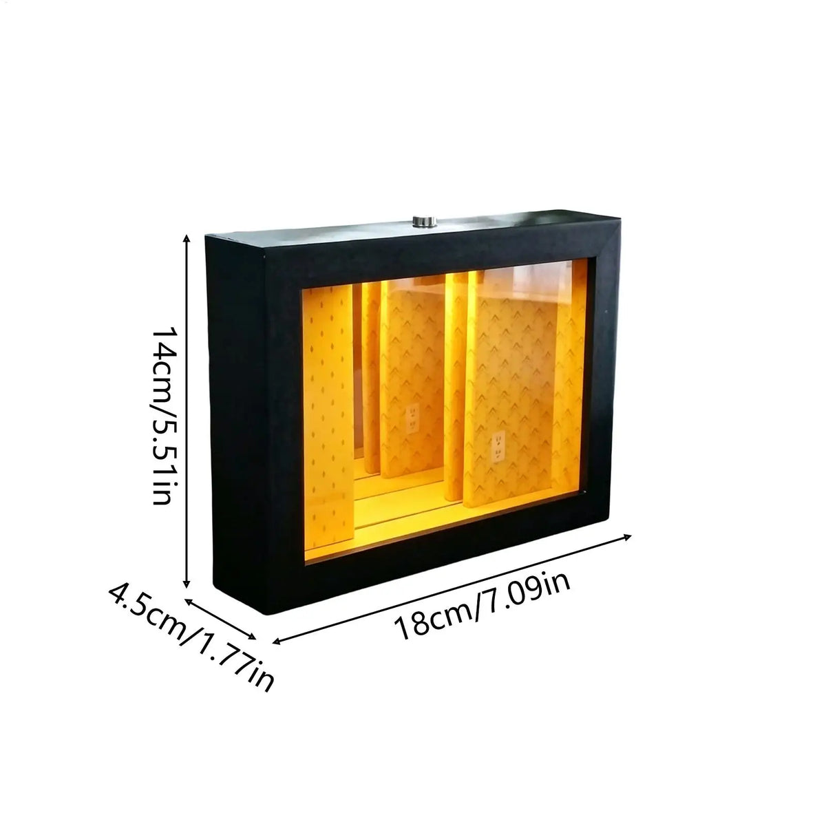 lampe table moderne noir jaune doré motif géométrique décoration intérieure chambre contemporain