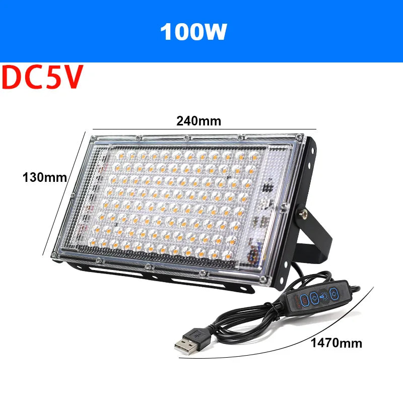 lampe led uv 100w 150w 50w usb black light moderne disco bleu contrôleur usb